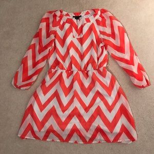 MyMichelle Chevron pink dress